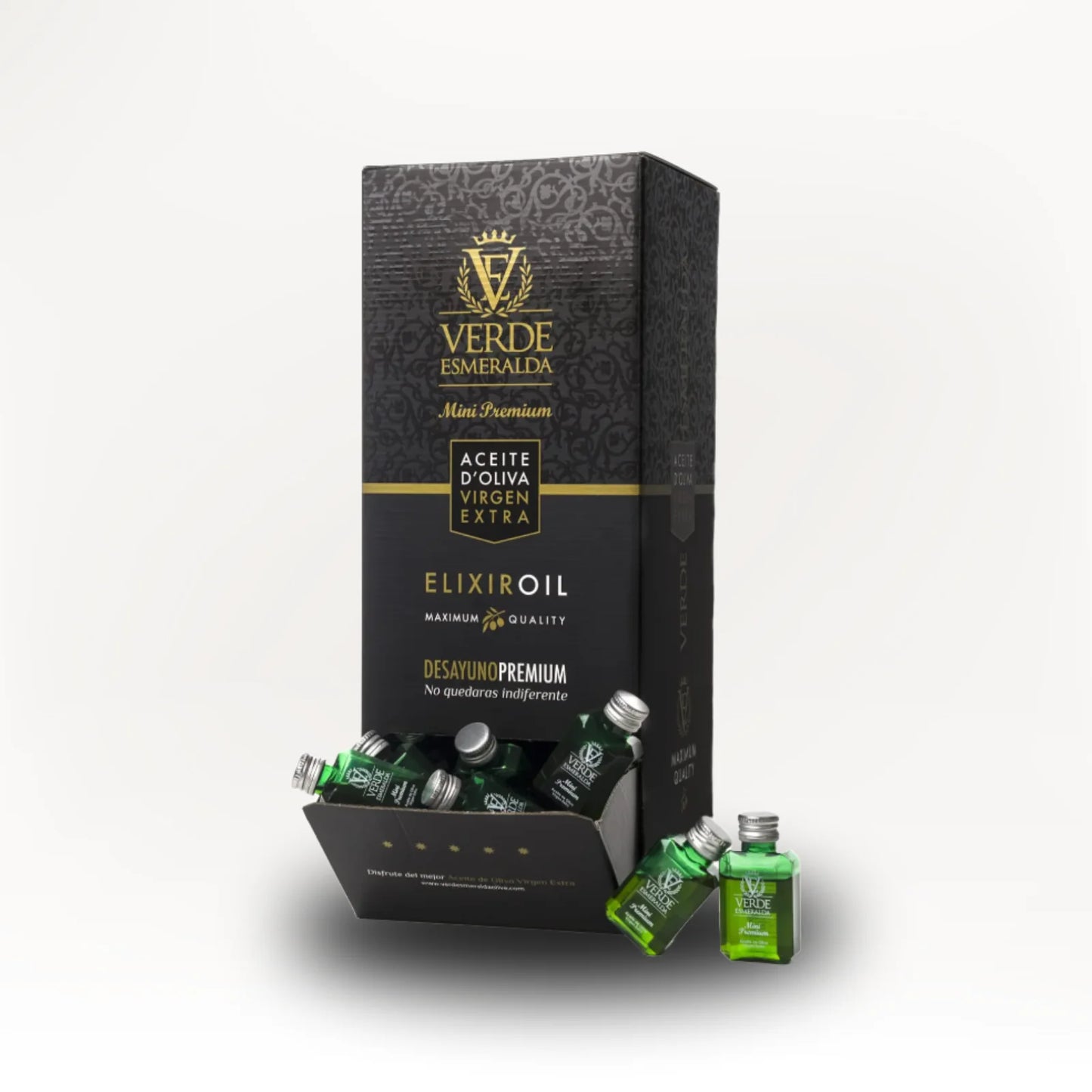 Aceite de Oliva Picual Mini Premium – 100 Botellas de 25 ml | Aceite de Oliva Virgen Extra Español