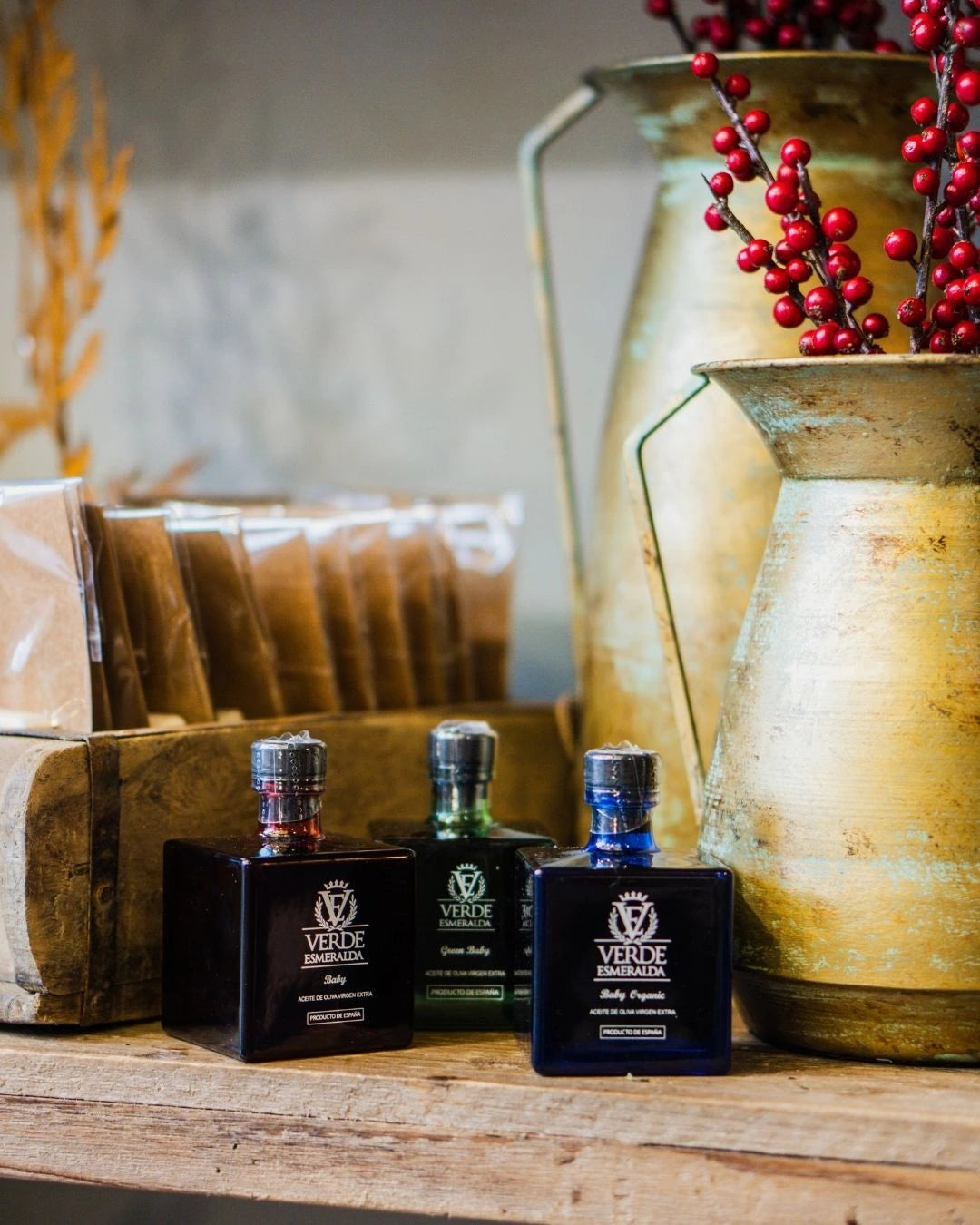 Verde Esmeralda Baby Pack | 3x100ml Picual, Royal & Organic EVOO