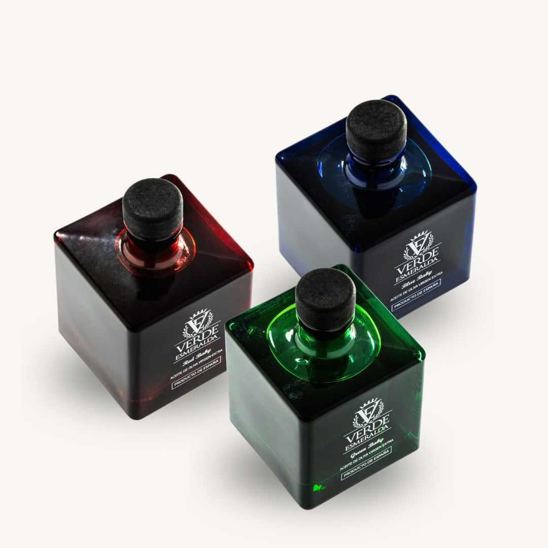 Verde Esmeralda Baby Pack | 3x100ml Picual, Royal & Organic EVOO