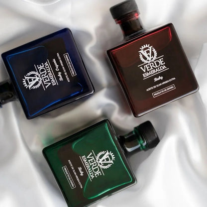 Pack Bebé Verde Esmeralda | 3x100ml AOVE Picual, Royal y Ecológico